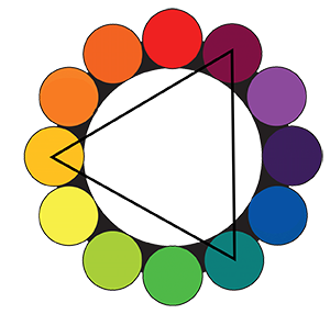 color wheel triadic